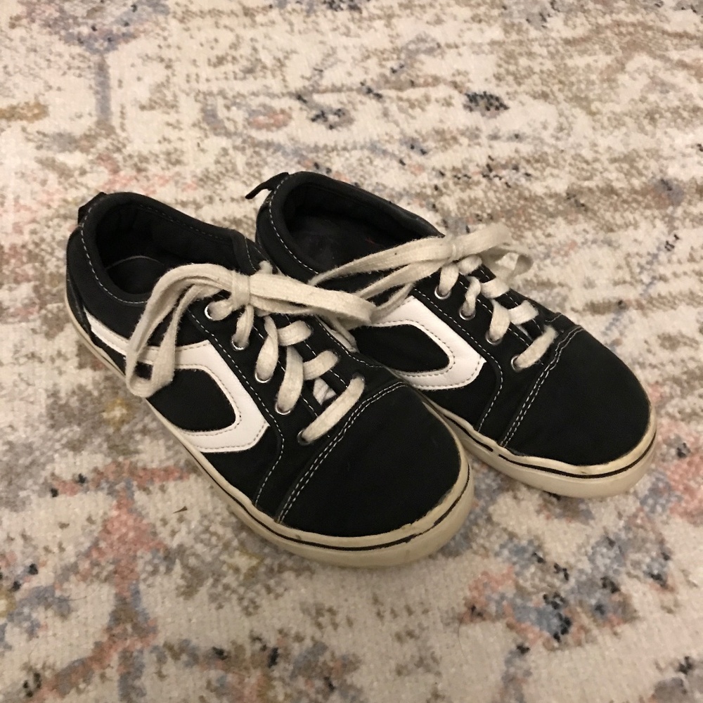 Black sneakers